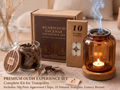 Natural Agarwood Chips Incense Kit, Oud Wood Aromatherapy Burner, Meditation Zen Decor