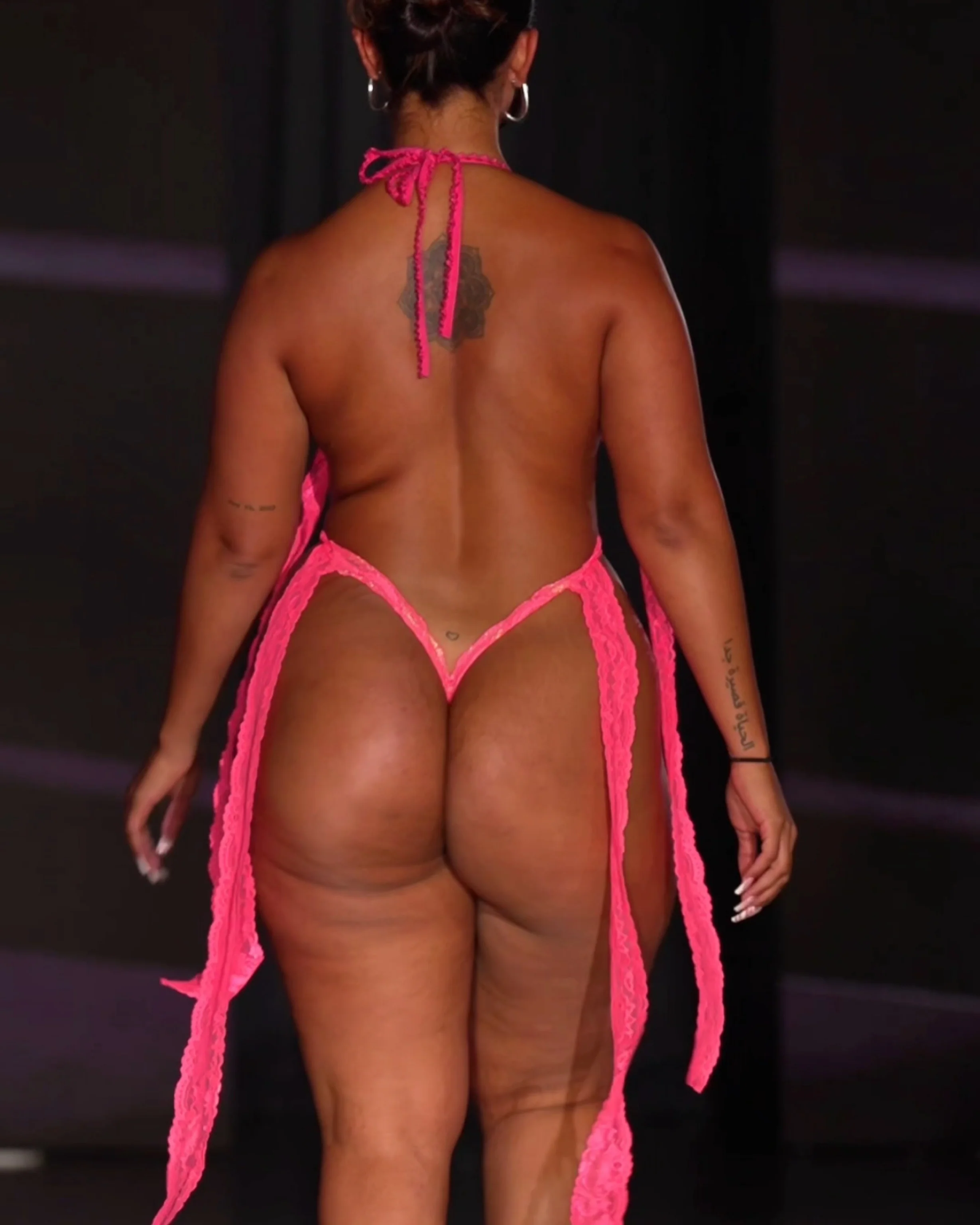 CYBERSWEET™ Viral Runway: "Princess Pink" Cyber-Lace 3-Piece Lingerie Set